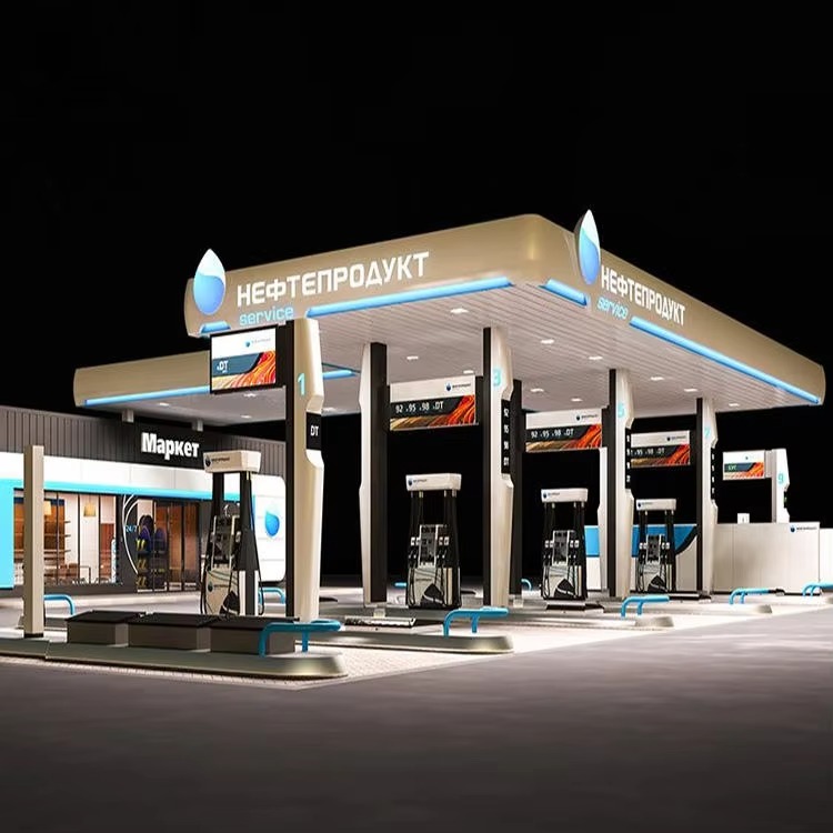 Custom 3D Metal LED Gas Station Fascia Sign | OEM/ODM Available