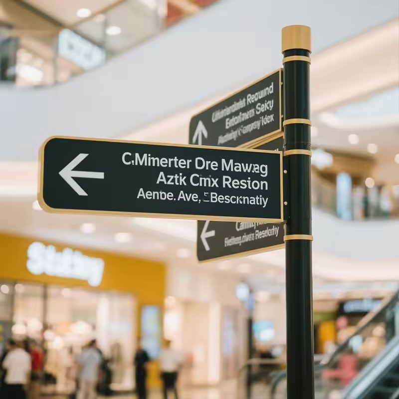 Custom Aluminum LED Wayfinding Pylon Sign | OEM Factory