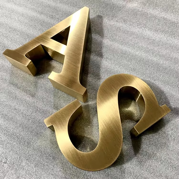Custom 3D Solid Metal Letters | Mirror Polished Business Sign Factory