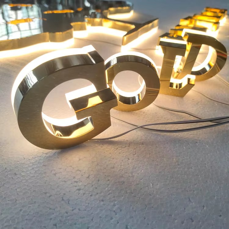 Custom 3D LED Backlit Metal Letters | Premium Halo-Lit Business Sign