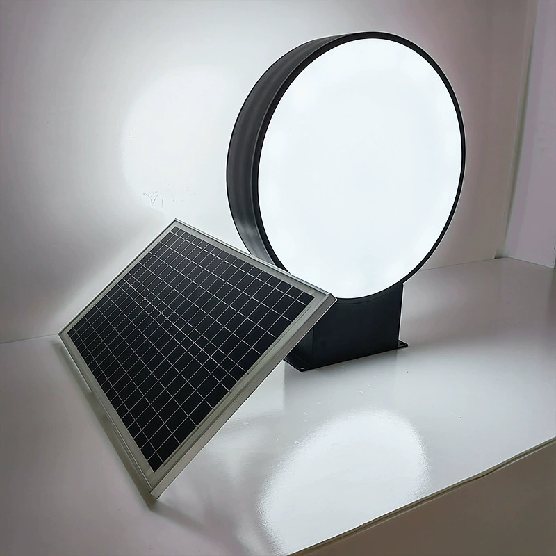 Solar double-sided led wall-mounted light box(1)