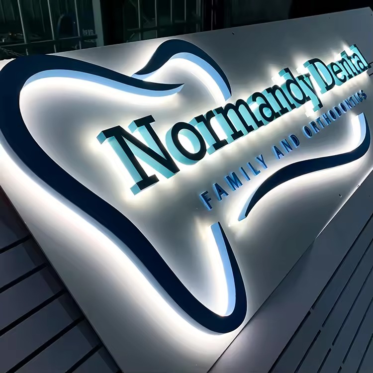 Custom 3D LED Backlit Letters | Premium Halo-Lit Business Sign