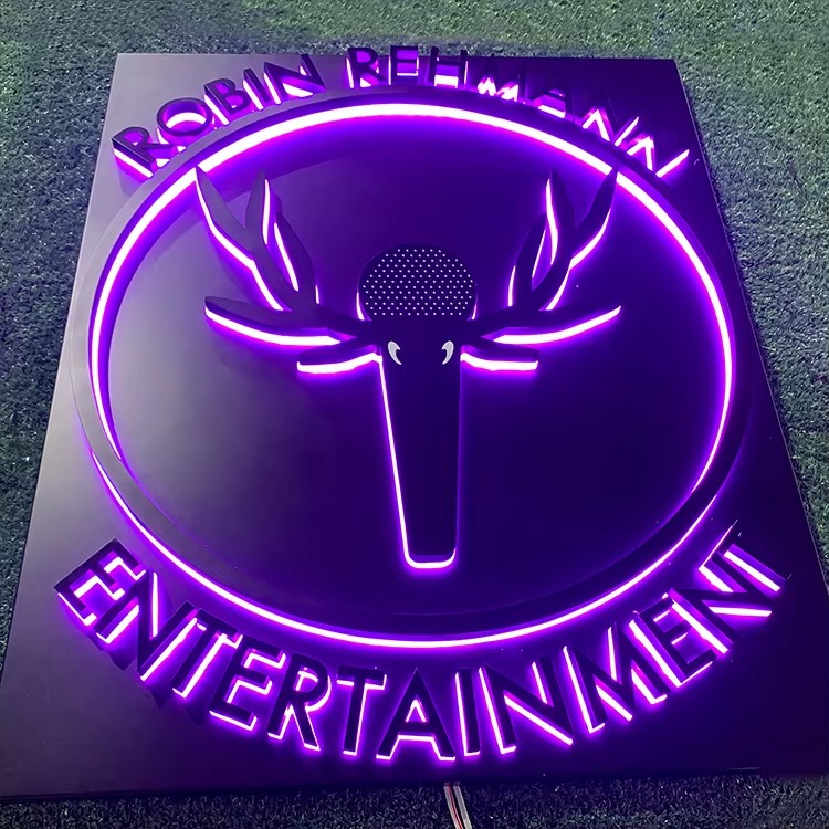Custom 3D Backlit LED Business Sign | Laser Cut Halo-Lit Logo