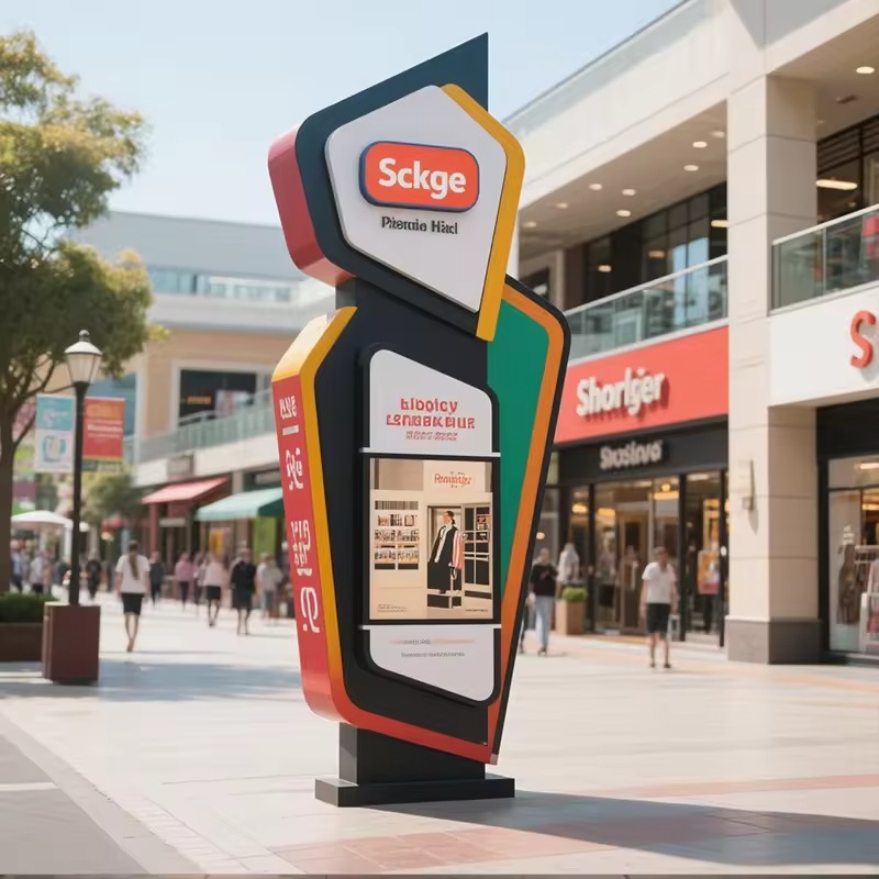 Custom Aluminum LED Wayfinding Pylon Sign | OEM Factory