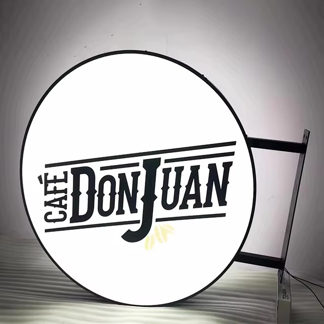 Custom Stainless Steel Advertising Light Box Sign | OEM Factory