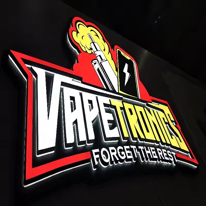 Custom 3D Backlit LED Logo Sign | Halo-Lit Acrylic Business Letters