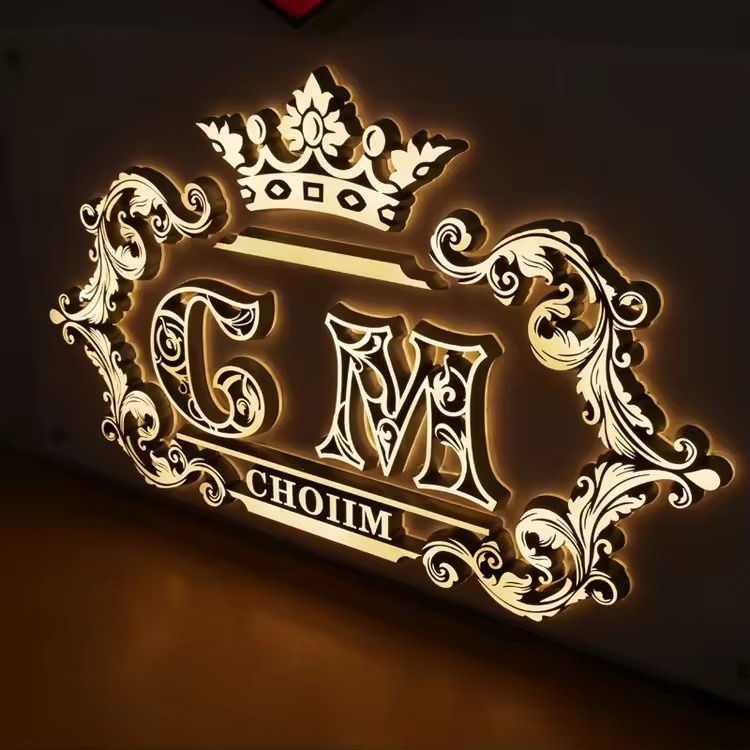 Custom 3D Acrylic LED Name Board & Backlit Signage | OEM Factory