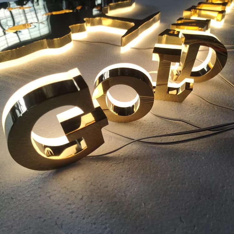 Custom 3D Backlit LED Metal Letters | Premium Halo-Lit Business Sign