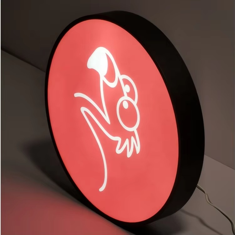 Custom Round Projecting Light Box & Blade Sign | OEM Factory