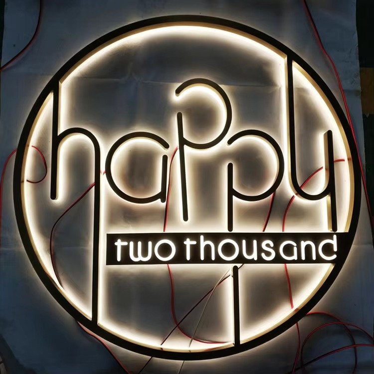 Custom 3D Stainless Steel Backlit LED Letters | Halo-Lit Business Sign