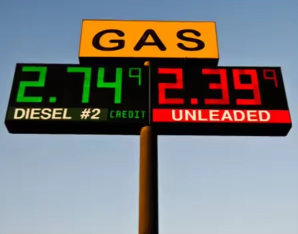 Custom Digital LED Gas Station Price Pylon Sign | OEM Factory
