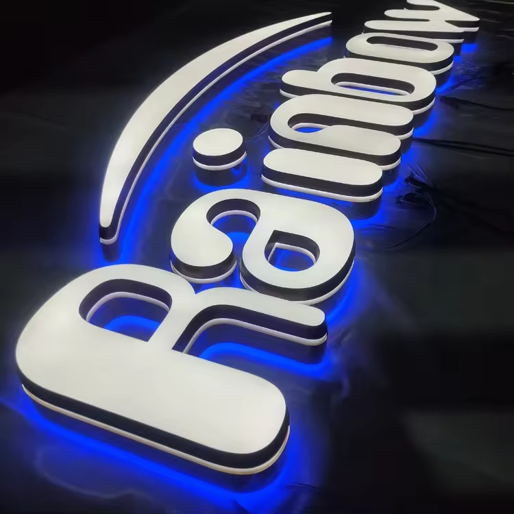 Custom 3D Acrylic LED Logo Sign | OEM Business Signage Factory