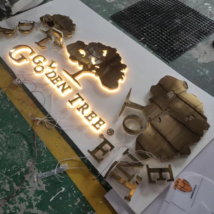 Custom 3D Backlit LED Metal Letters | Premium Halo-Lit Business Sign
