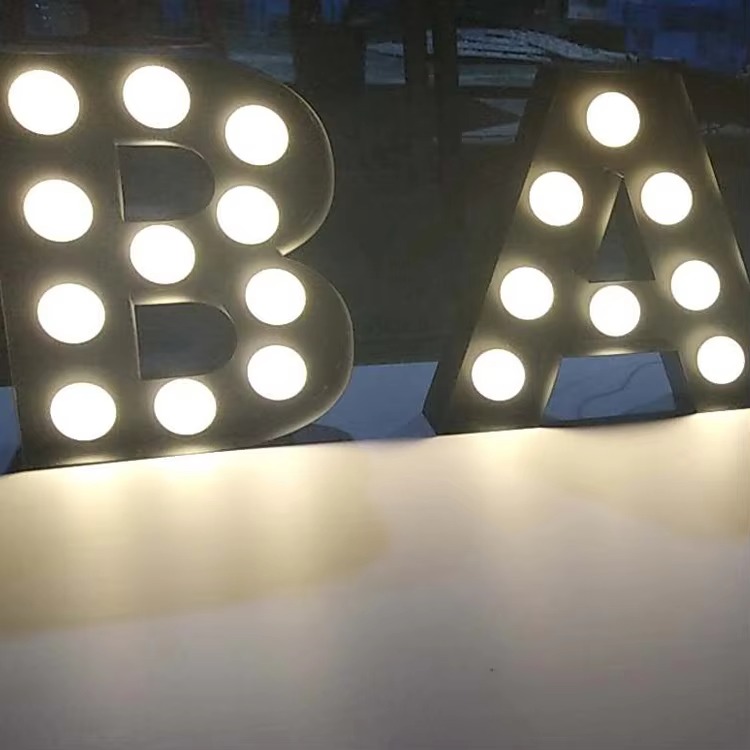 Custom 4ft Giant Marquee Letters with Bulbs | OEM Light Up Numbers Factory