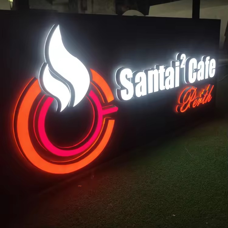 Custom LED Advertising Light Box | Wall Mounted Storefront Sign