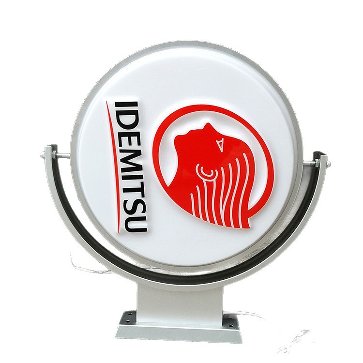 360-degree automatic rotating plastic suction circular light box(1)