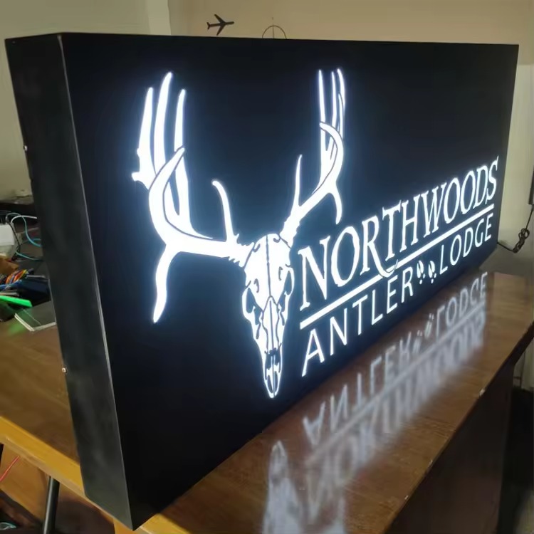 Custom LED Advertising Light Box | Wall Mounted Storefront Sign
