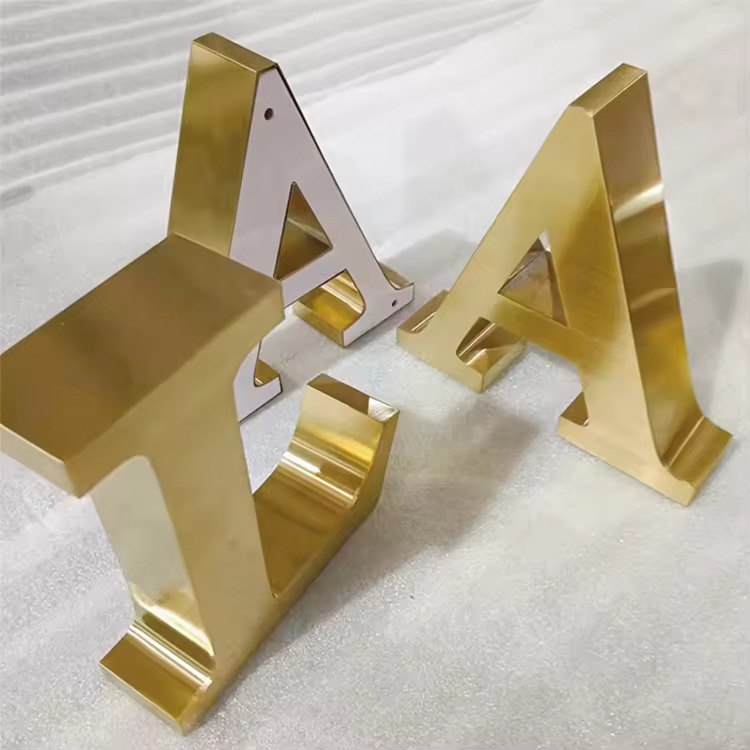Custom 3D Solid Metal Letters | Mirror Polished Business Sign Factory