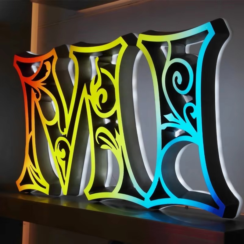 Custom Prefab Metal Gas Station Canopy Signage | OEM Factory