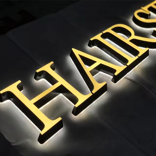 Custom Gradient Soft Glow LED Acrylic Letters | 3D Ambient Business Sign