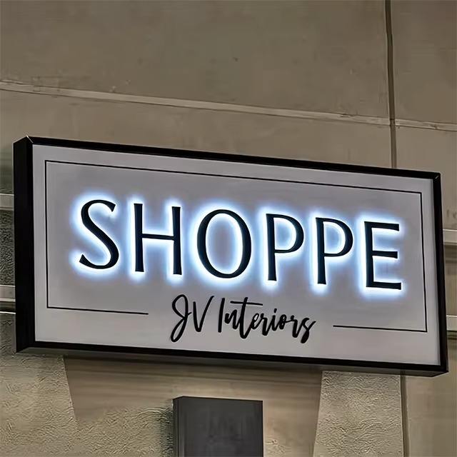 Custom 3D Backlit LED Business Sign | Laser Cut Halo-Lit Logo