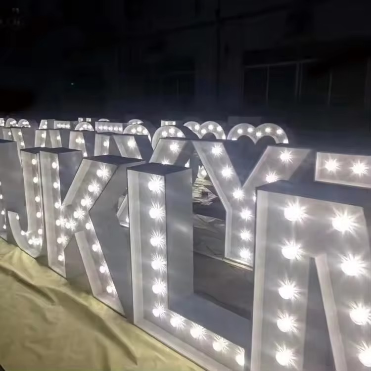 Custom 4ft Giant Marquee Letters & Light Up Numbers | OEM Factory