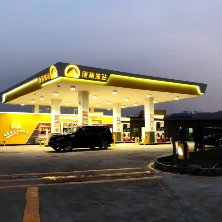 Custom Gas Station Canopy LED Signs & Digital Price Boards | OEM Factory