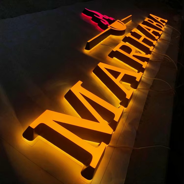 Custom 3D Illuminated Acrylic LED Sign | Outdoor Business Logo Signboard