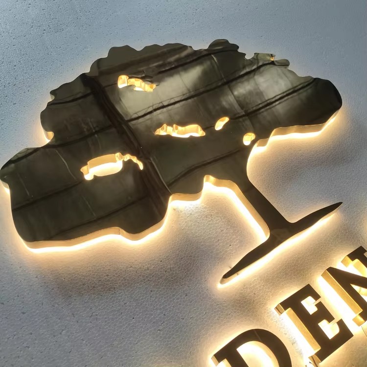 Custom 3D Backlit LED Metal Letters | Premium Halo-Lit Business Sign