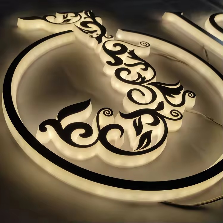 Custom 3D Acrylic LED Background Wall Logo | OEM Signage Factory