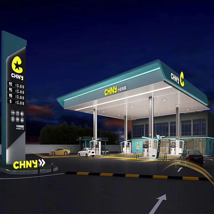 Custom 3D Metal LED Gas Station Fascia Sign | OEM/ODM Available
