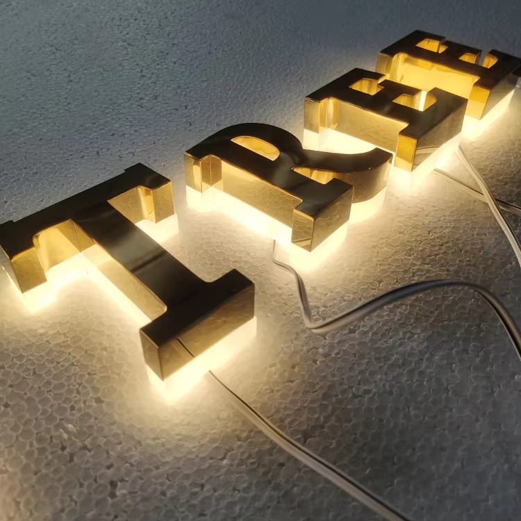 Custom 3D Backlit LED Metal Letters | Premium Halo-Lit Business Sign