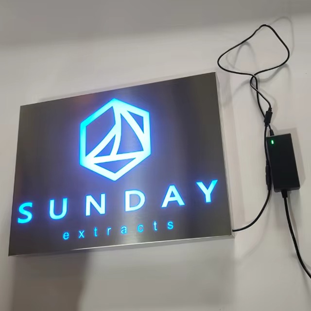 Custom Stainless Steel Advertising Light Box Sign | OEM Factory