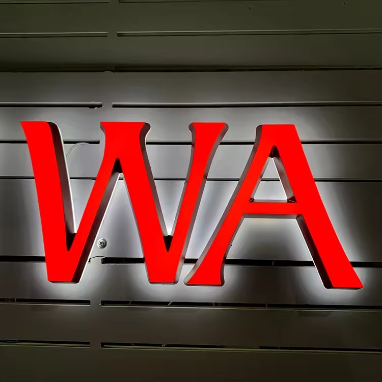 Custom 3D Backlit LED Logo Sign | Halo-Lit Acrylic Business Letters