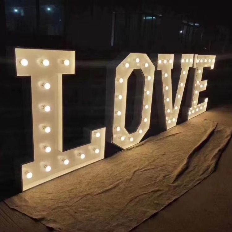 Custom 4ft Giant Marquee Letters & Light Up Numbers | OEM Factory