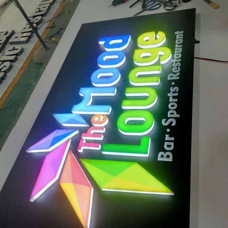 Custom 3D Acrylic LED Shop Name Board | OEM Commercial Signage