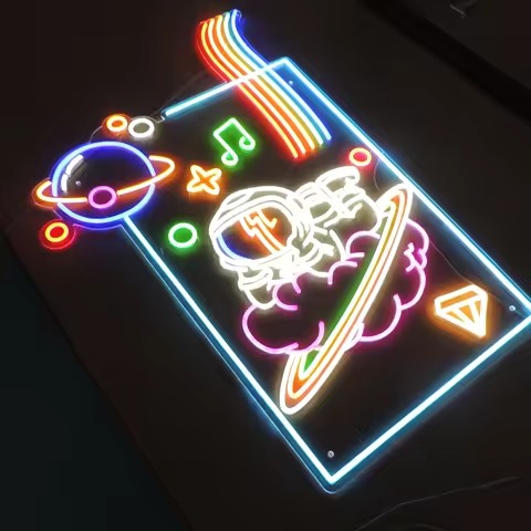 Custom 3D Acrylic & Epoxy Resin LED Signboard | OEM Channel Letters