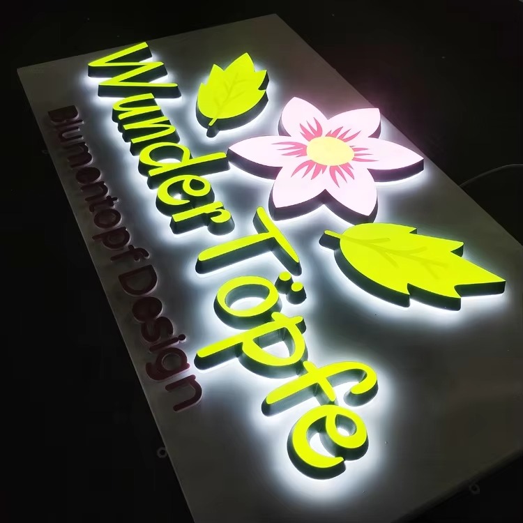 Custom 3D Acrylic LED Shop Name Board | OEM Commercial Signage