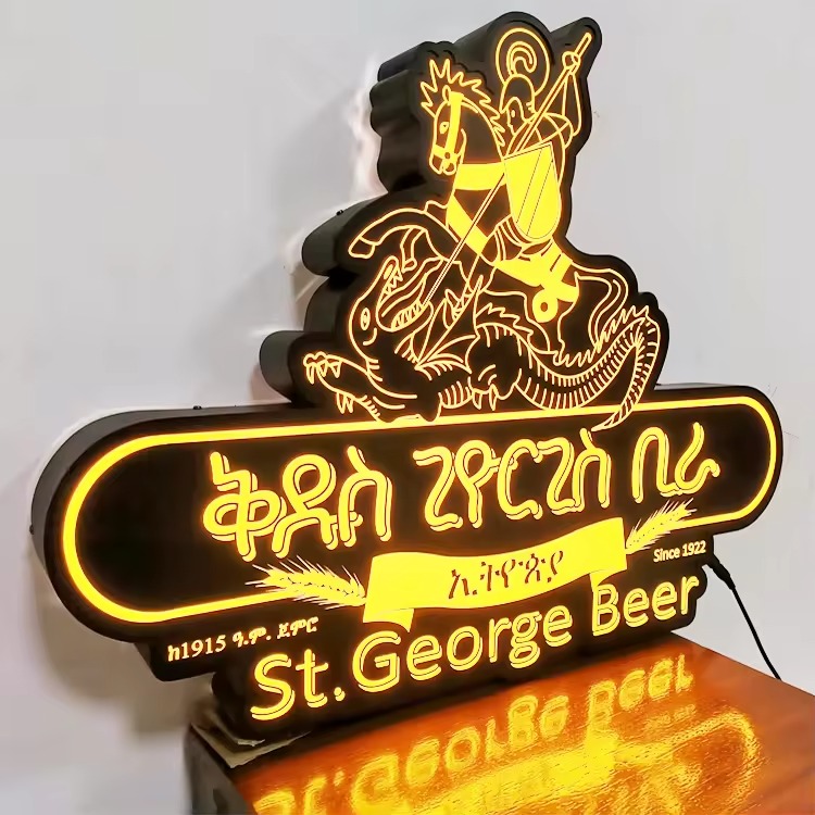 Custom 3D LED Lightbox Sign | Outdoor Illuminated Logo Signboard