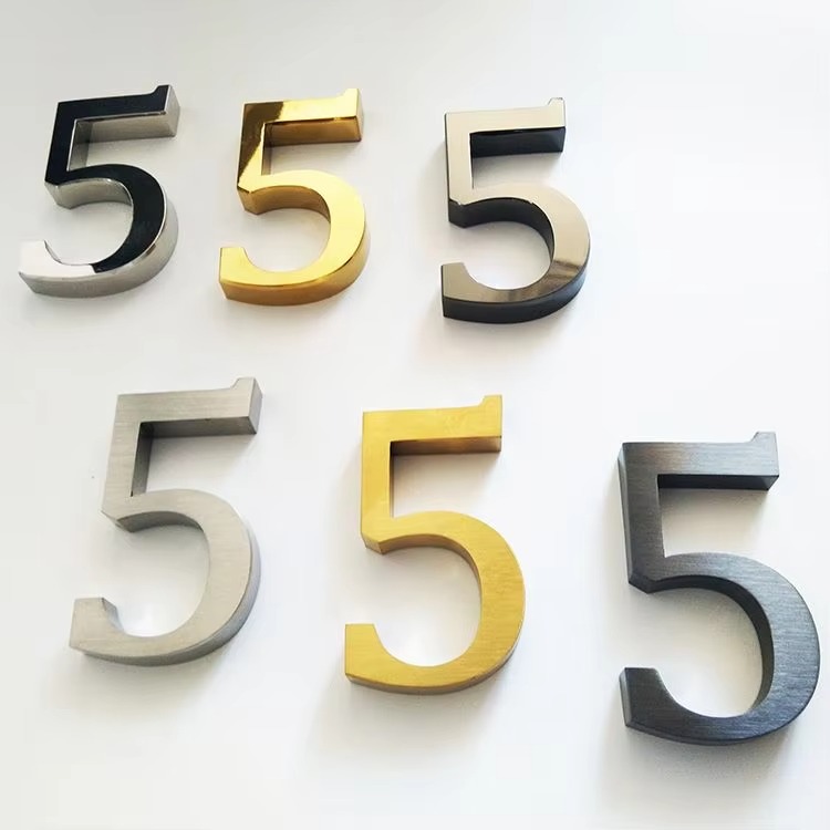 Custom 3D Solid Metal Numbers & Letters | Premium Address Signs Factory