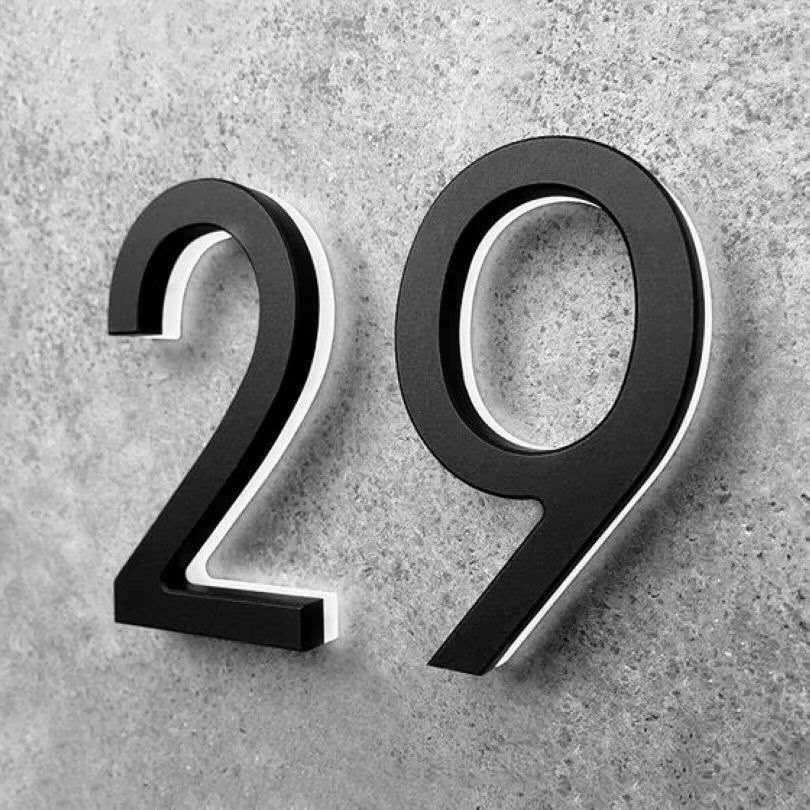 Custom 3D Solid Metal Numbers & Letters | Premium Address Signs Factory