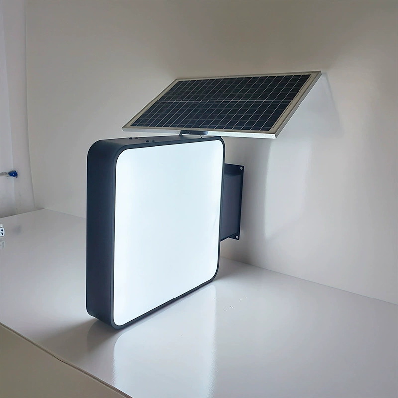 Solar double-sided led wall-mounted light box(1)