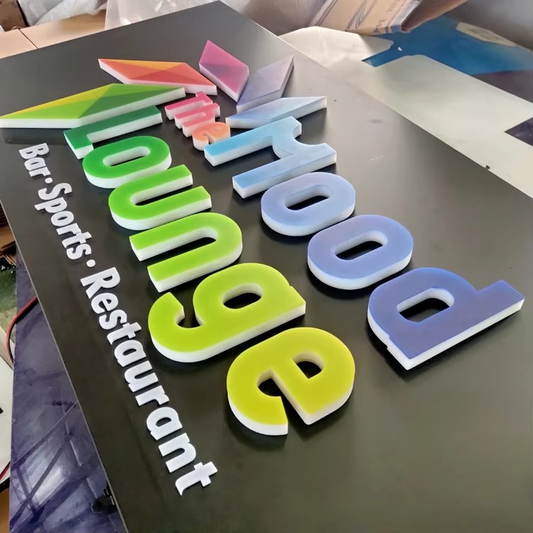 Custom 3D Acrylic LED Shop Name Board | OEM Commercial Signage