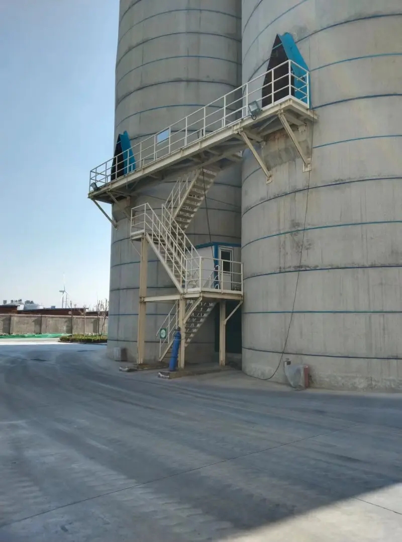 Gypsum unloader installation site