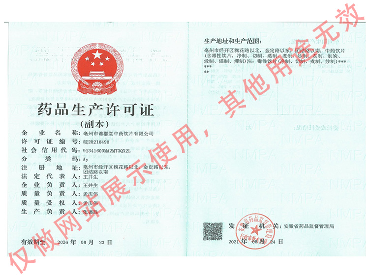 药品生产许可证(副本)