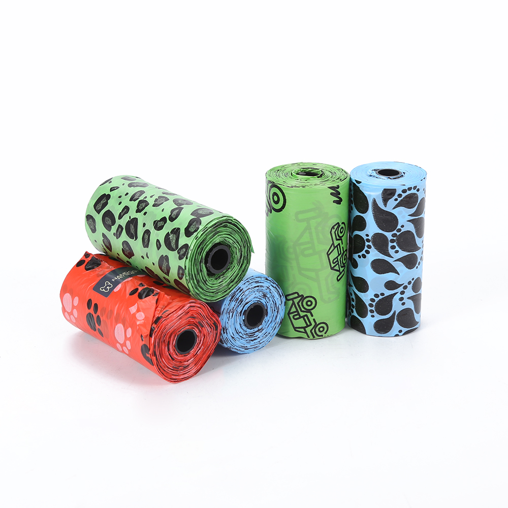 Wholesale Professional Extra Thick Scented Biodegradable Dog Poop Bags PET Plastic Eco-Friendly Luxury Style BLSPE 32x22cm