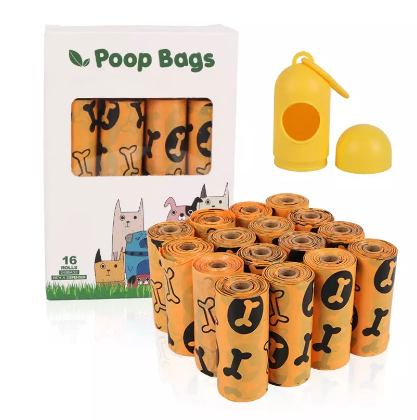 Wholesale Customized Pet Products Manufacturer Biodegradable Scented Dog Poop Bags on Roll Pet Waste Poo Bag