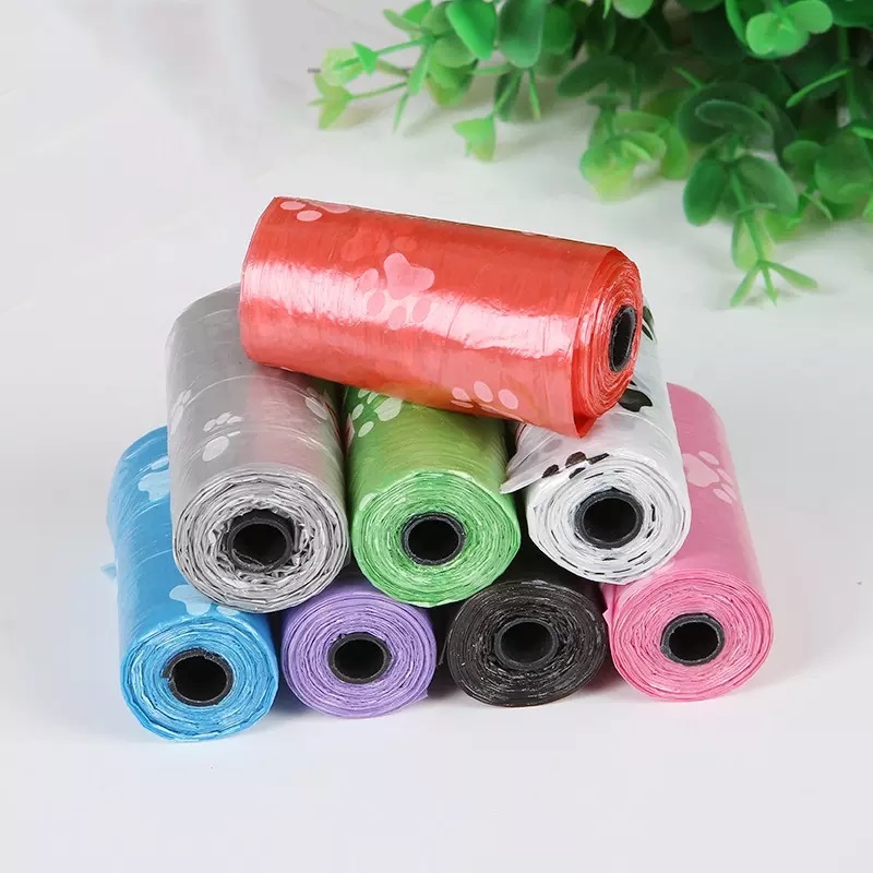 Wholesale Customized Pet Products Manufacturer Biodegradable Scented Dog Poop Bags on Roll Pet Waste Poo Bag