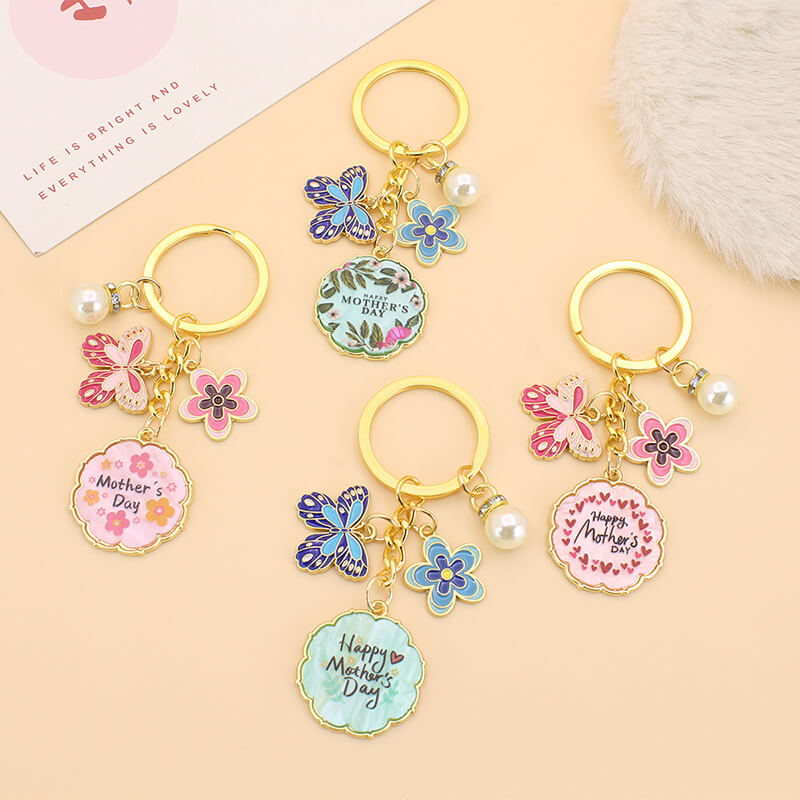 Wholesale Custom Enamel Charms Keychain | Zinc Alloy Pendants (OEM)