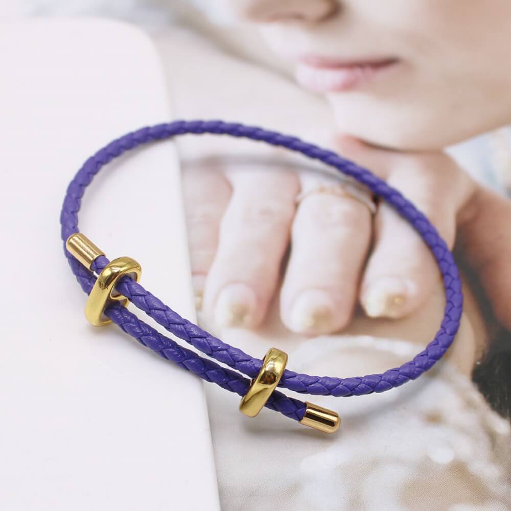 Wholesale 3mm Braided PU Leather Bracelets | Custom Charm Base (OEM/ODM)